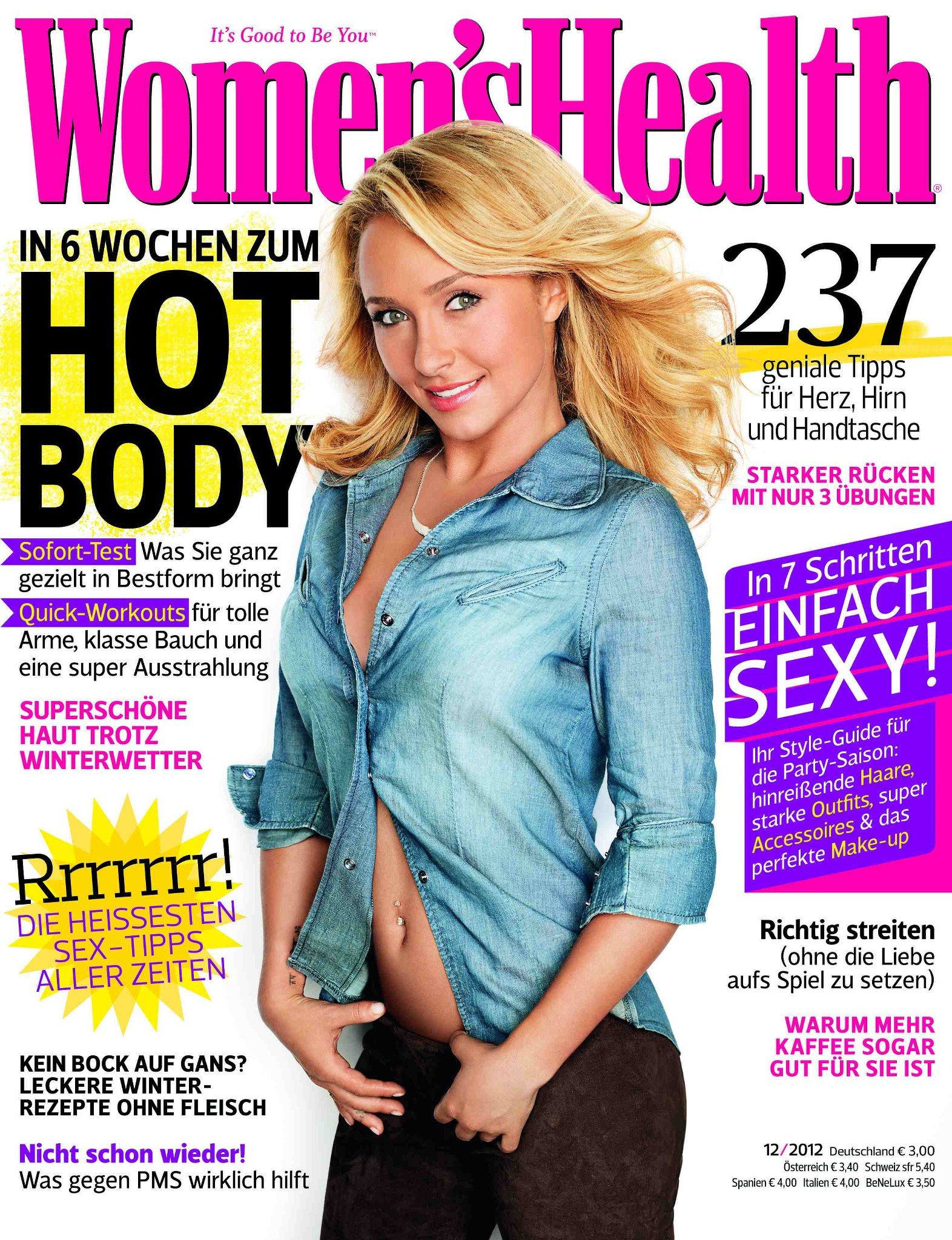 Hayden Panettiere - Women's Health Germany Magazine Cover (December 2012)